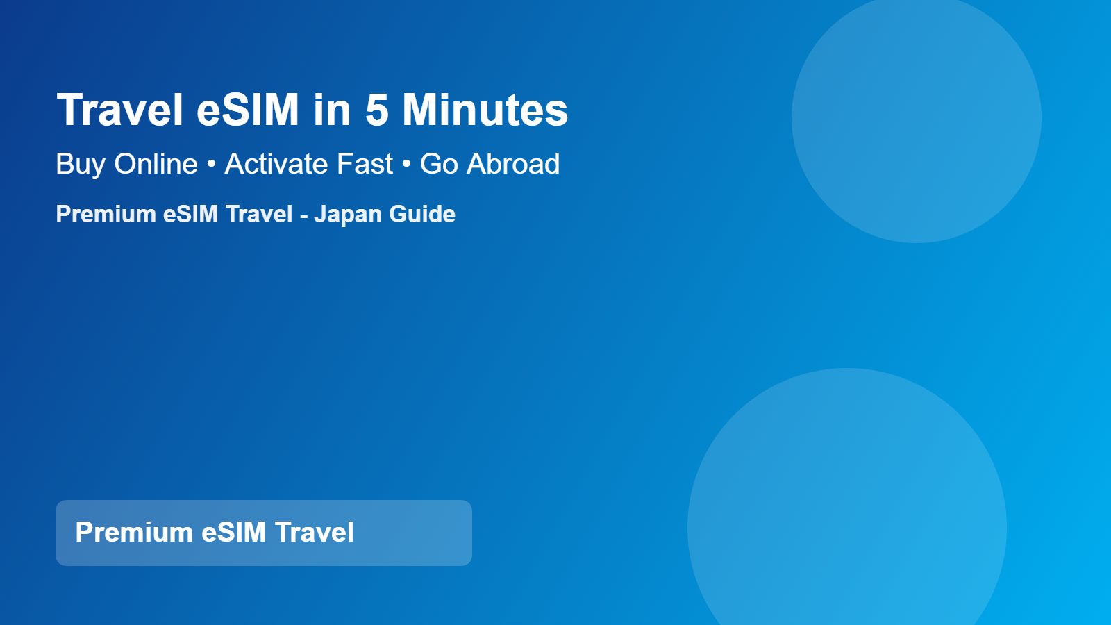 海外旅行eSIMの買い方と5分開通ガイド（初めてでも簡単）